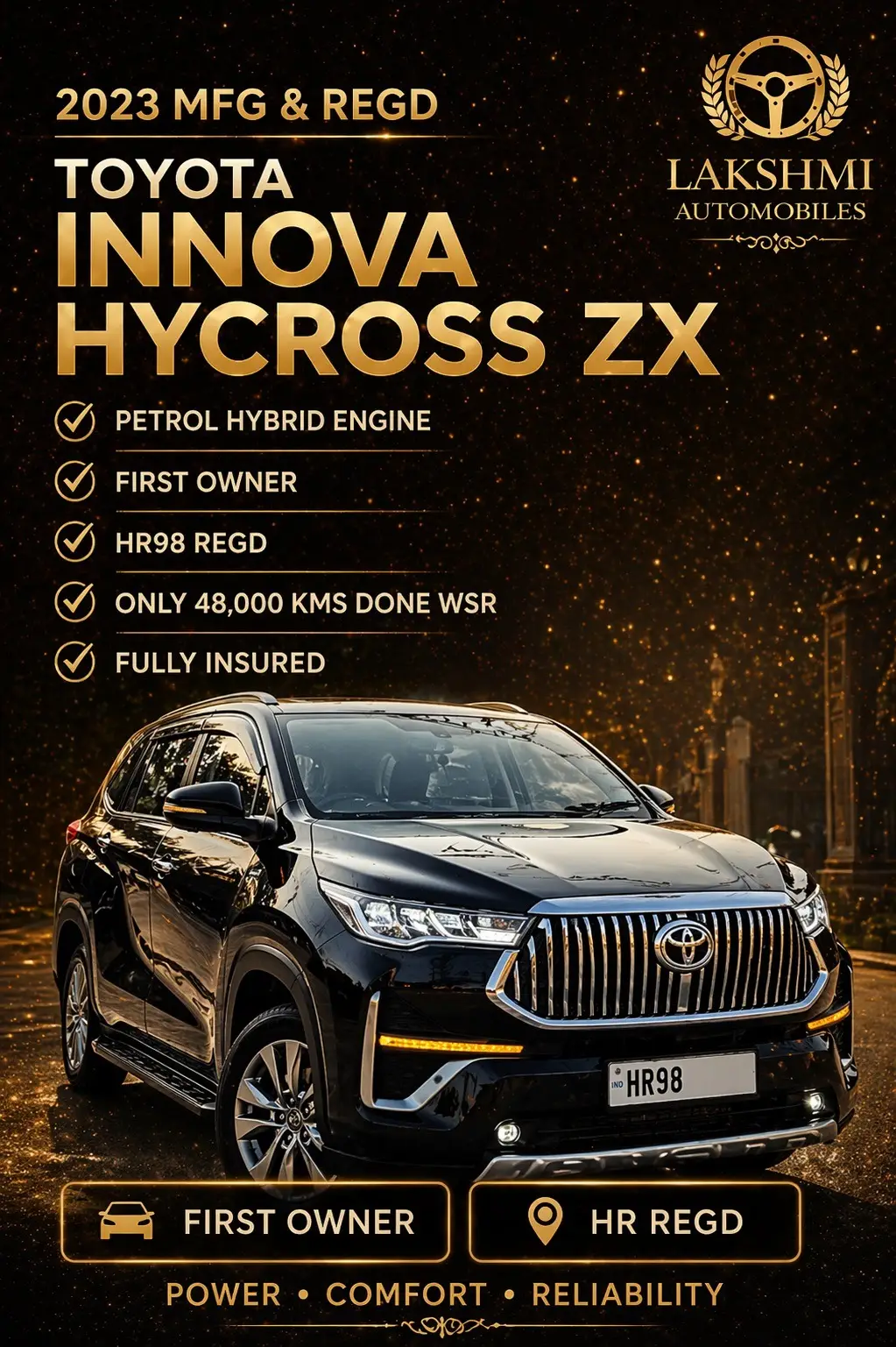 TOYOTA | 2023 Hycross Zx (O) Auto Hybrid | 2023