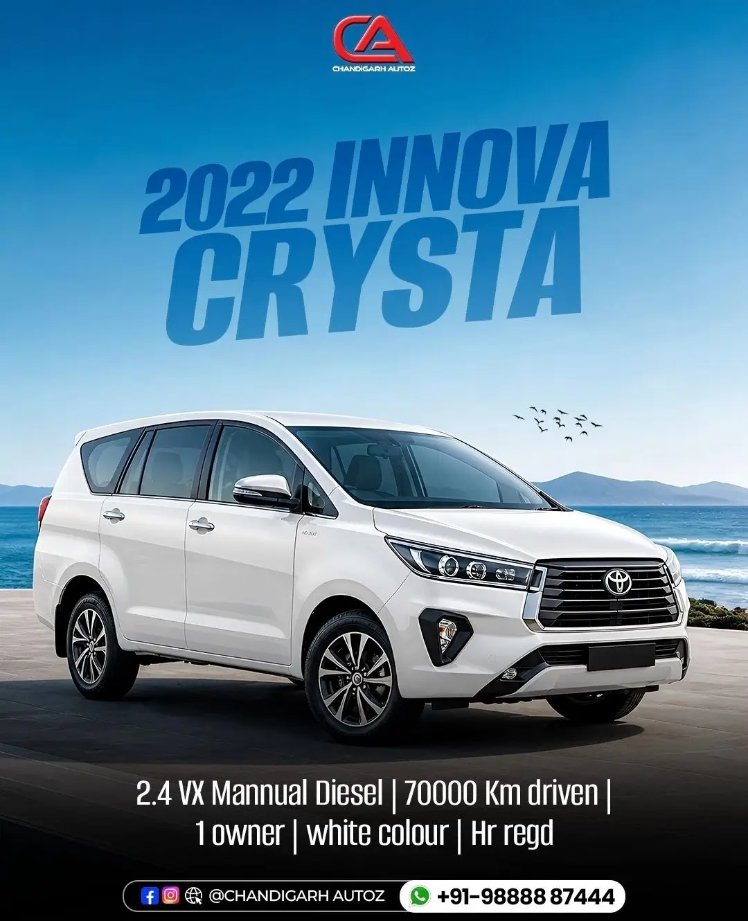 Used TOYOTA | 2022 Toyota Innova Crysta 2.4 V Manual | 2022