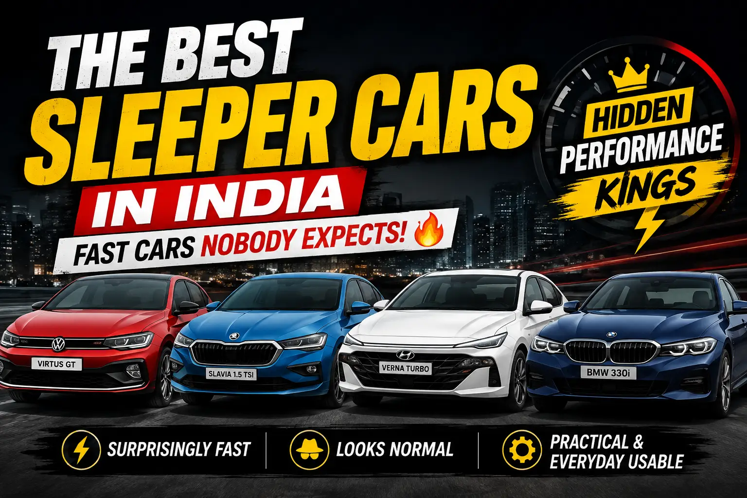 The Best Sleeper Cars in India: Fast Cars Nobody Expects
