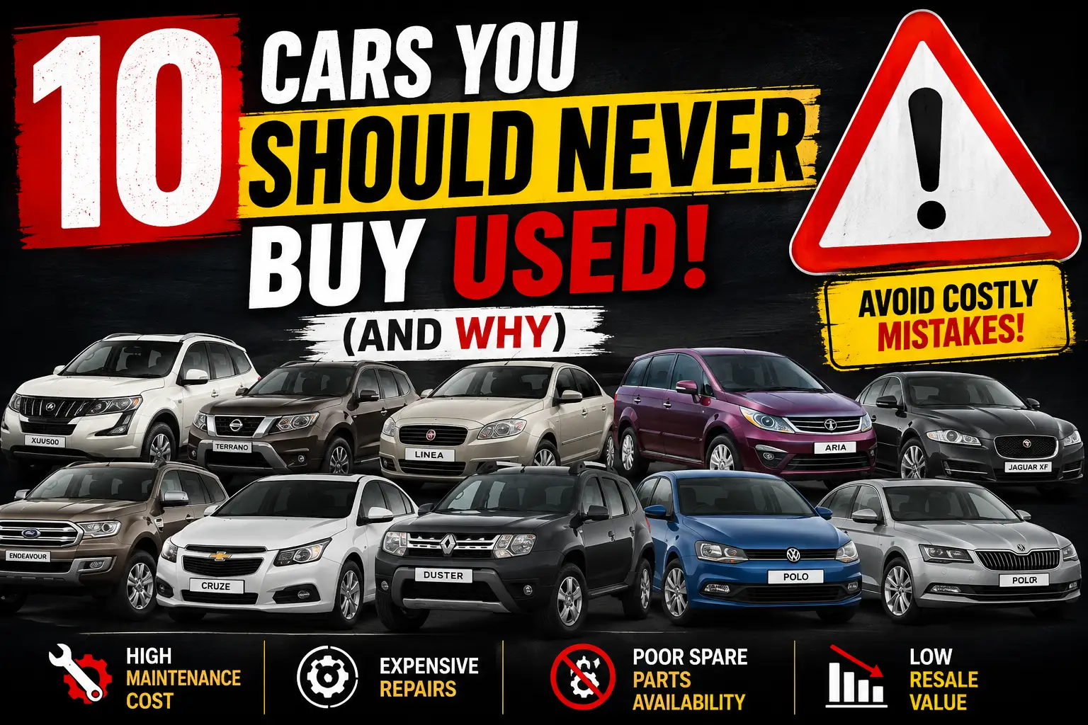 10 Cars You Should Never Buy Used (And Why)