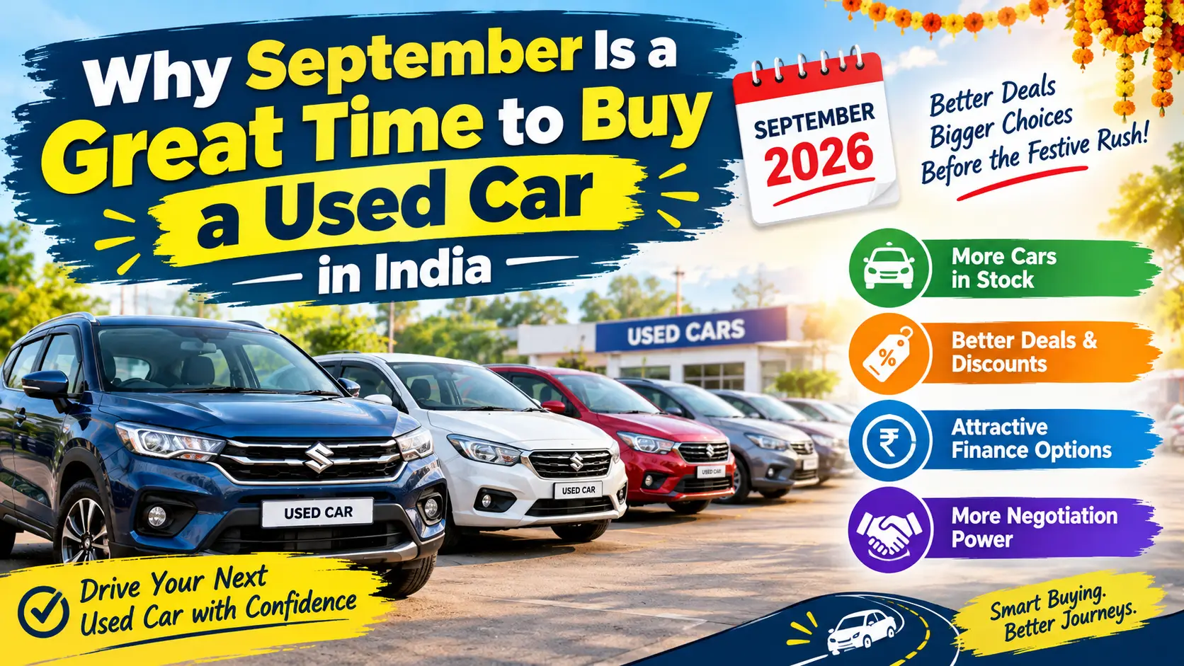 Why September Is a Great Time to Buy a Used Car in India