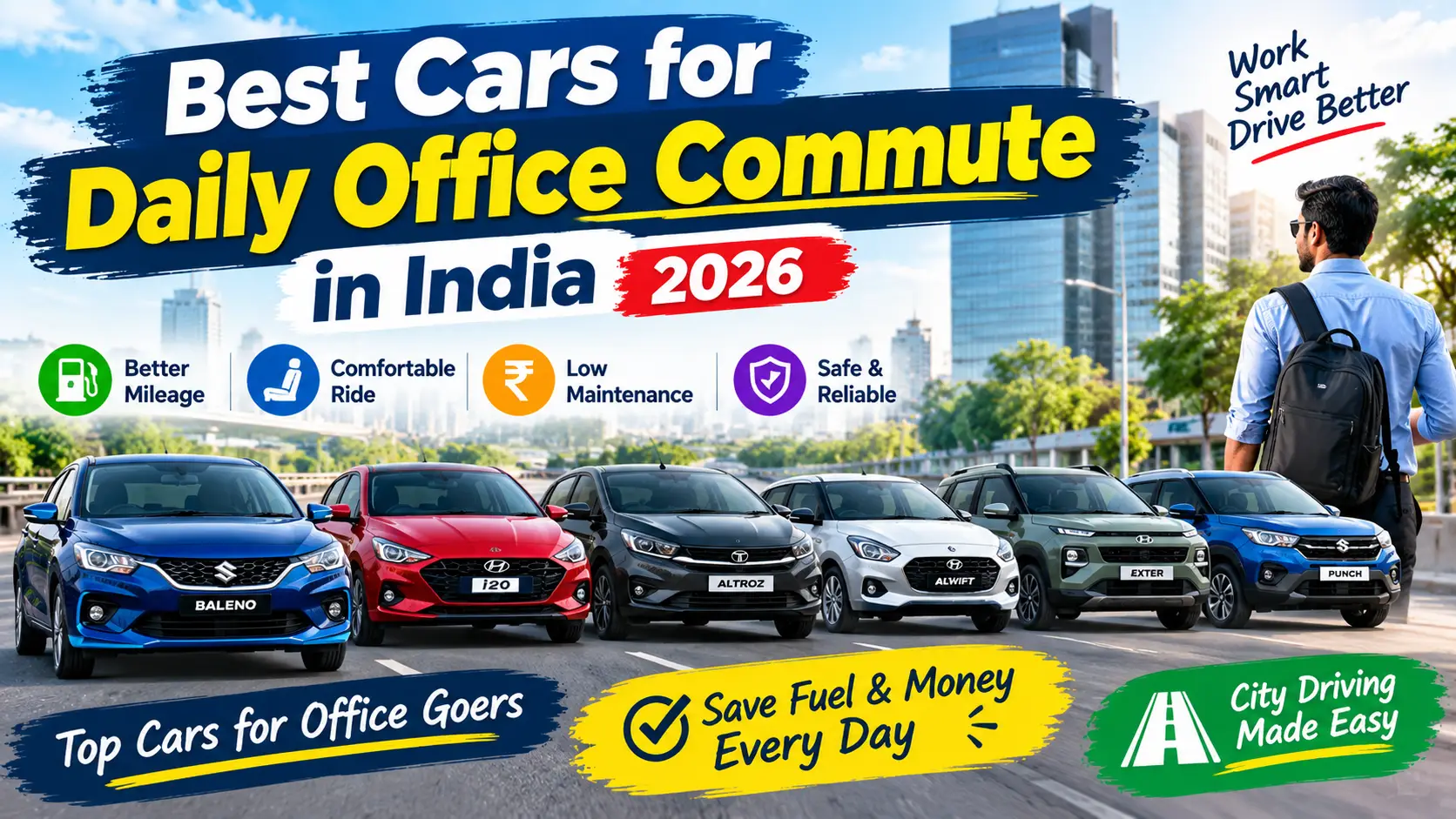Top Cars for Daily Office Commute in India